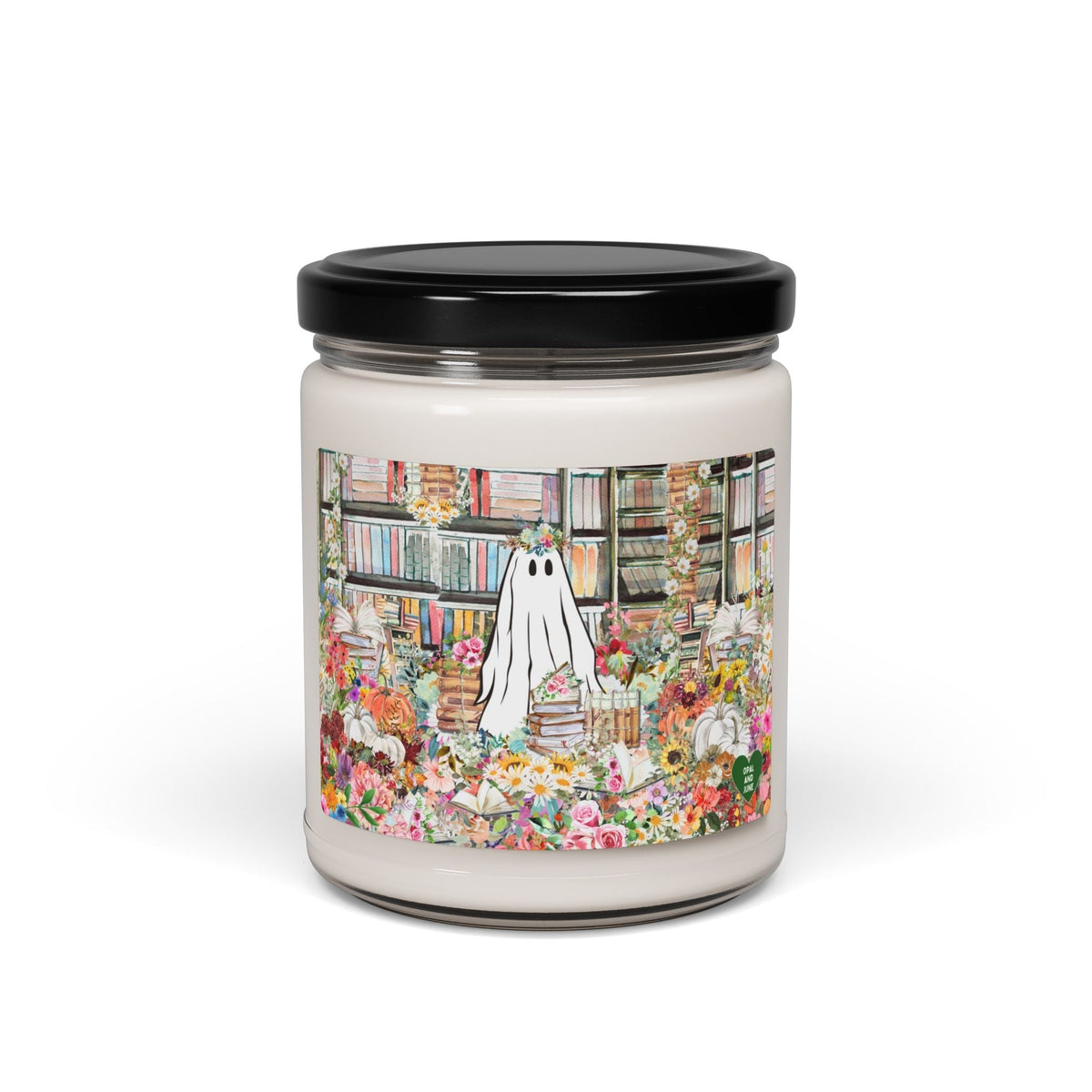 Bookish Ghost Candle
