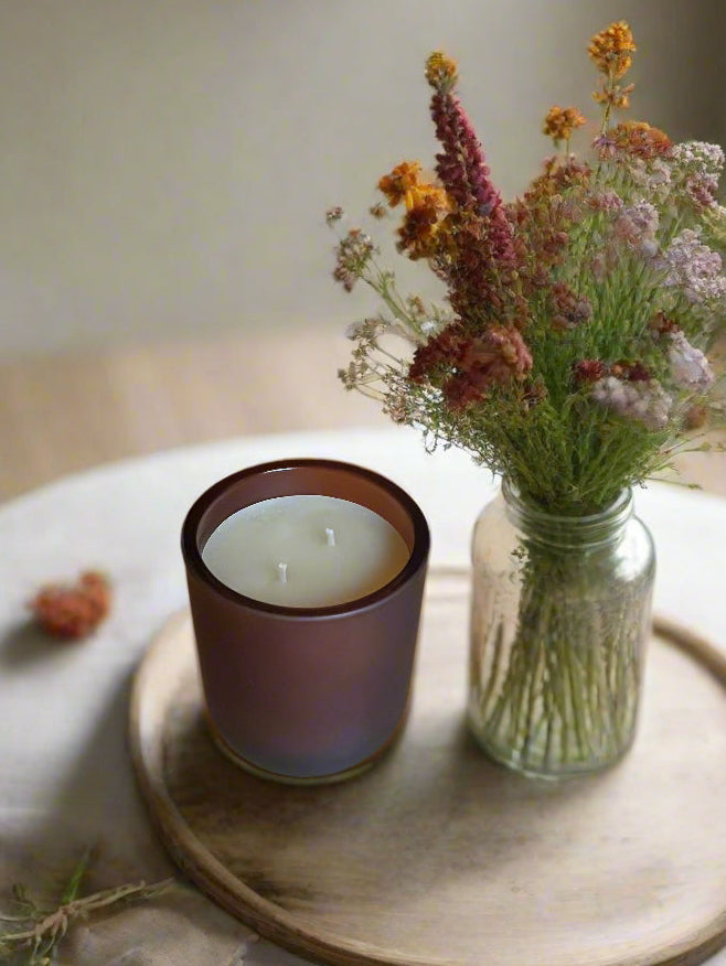 Pumpkin Pie Beeswax Candle | Cozy Fall Bakery Scent
